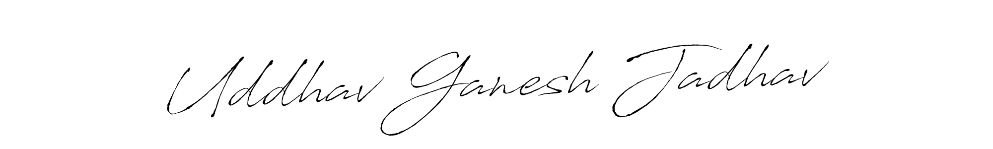 Create a beautiful signature design for name Uddhav Ganesh Jadhav. With this signature (Antro_Vectra) fonts, you can make a handwritten signature for free. Uddhav Ganesh Jadhav signature style 6 images and pictures png