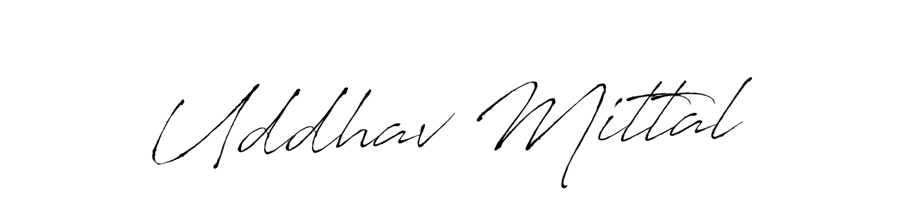 Create a beautiful signature design for name Uddhav Mittal. With this signature (Antro_Vectra) fonts, you can make a handwritten signature for free. Uddhav Mittal signature style 6 images and pictures png