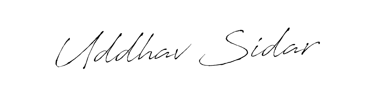 How to make Uddhav Sidar signature? Antro_Vectra is a professional autograph style. Create handwritten signature for Uddhav Sidar name. Uddhav Sidar signature style 6 images and pictures png