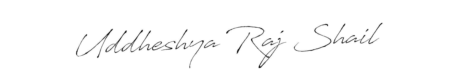 This is the best signature style for the Uddheshya Raj Shail name. Also you like these signature font (Antro_Vectra). Mix name signature. Uddheshya Raj Shail signature style 6 images and pictures png
