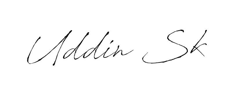 Also we have Uddin Sk name is the best signature style. Create professional handwritten signature collection using Antro_Vectra autograph style. Uddin Sk signature style 6 images and pictures png