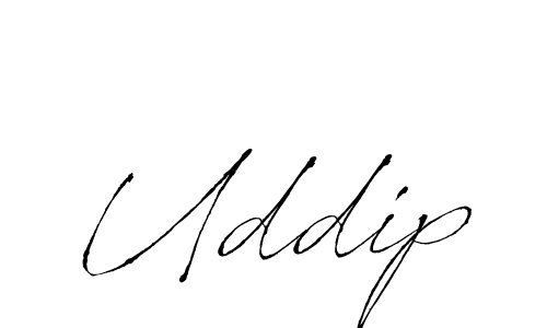 How to make Uddip signature? Antro_Vectra is a professional autograph style. Create handwritten signature for Uddip name. Uddip signature style 6 images and pictures png