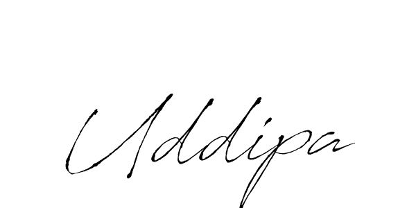 Uddipa stylish signature style. Best Handwritten Sign (Antro_Vectra) for my name. Handwritten Signature Collection Ideas for my name Uddipa. Uddipa signature style 6 images and pictures png