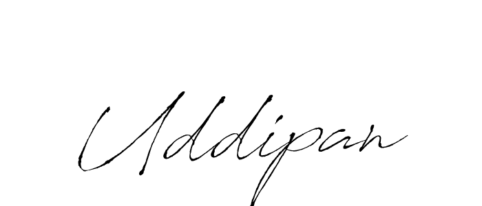 Make a beautiful signature design for name Uddipan. With this signature (Antro_Vectra) style, you can create a handwritten signature for free. Uddipan signature style 6 images and pictures png