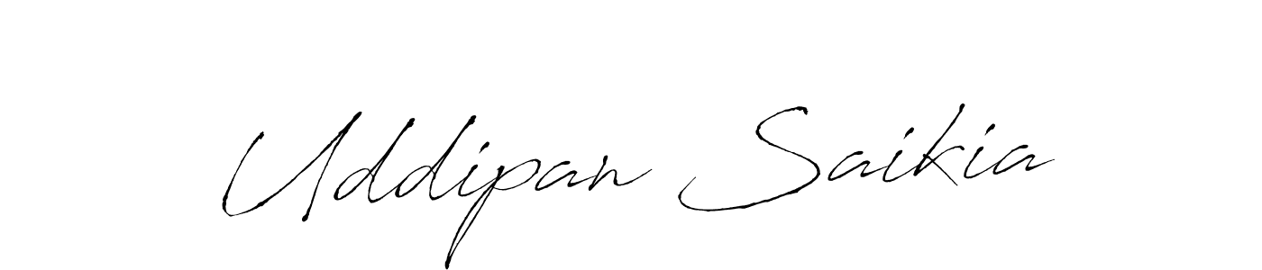 Design your own signature with our free online signature maker. With this signature software, you can create a handwritten (Antro_Vectra) signature for name Uddipan Saikia. Uddipan Saikia signature style 6 images and pictures png