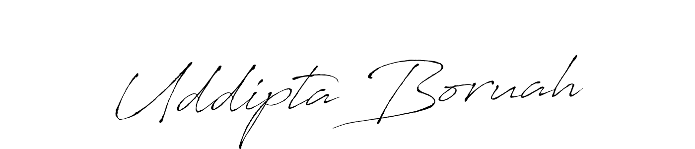 Uddipta Boruah stylish signature style. Best Handwritten Sign (Antro_Vectra) for my name. Handwritten Signature Collection Ideas for my name Uddipta Boruah. Uddipta Boruah signature style 6 images and pictures png