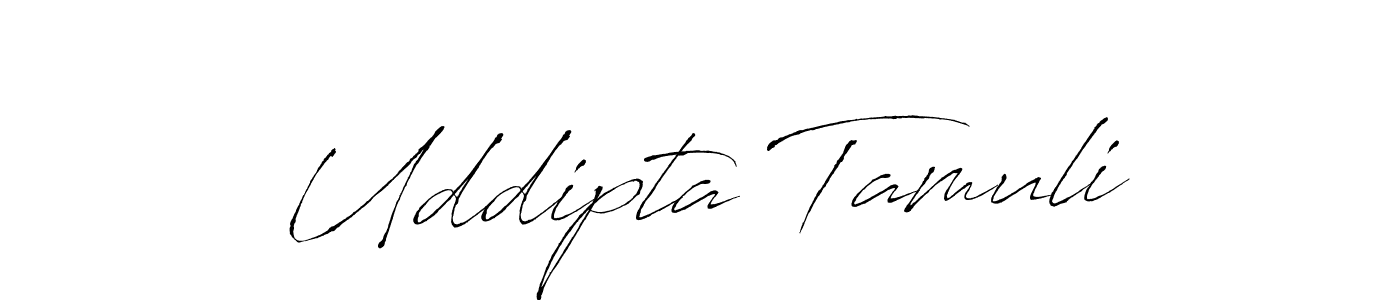 How to make Uddipta Tamuli signature? Antro_Vectra is a professional autograph style. Create handwritten signature for Uddipta Tamuli name. Uddipta Tamuli signature style 6 images and pictures png