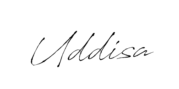 Uddisa stylish signature style. Best Handwritten Sign (Antro_Vectra) for my name. Handwritten Signature Collection Ideas for my name Uddisa. Uddisa signature style 6 images and pictures png