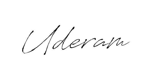 How to make Uderam signature? Antro_Vectra is a professional autograph style. Create handwritten signature for Uderam name. Uderam signature style 6 images and pictures png