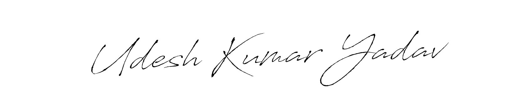 You should practise on your own different ways (Antro_Vectra) to write your name (Udesh Kumar Yadav) in signature. don't let someone else do it for you. Udesh Kumar Yadav signature style 6 images and pictures png