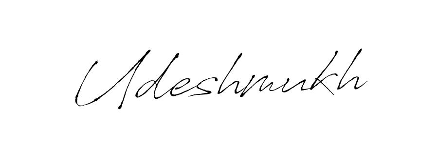 Use a signature maker to create a handwritten signature online. With this signature software, you can design (Antro_Vectra) your own signature for name Udeshmukh. Udeshmukh signature style 6 images and pictures png