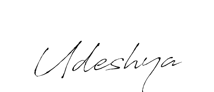 Udeshya stylish signature style. Best Handwritten Sign (Antro_Vectra) for my name. Handwritten Signature Collection Ideas for my name Udeshya. Udeshya signature style 6 images and pictures png