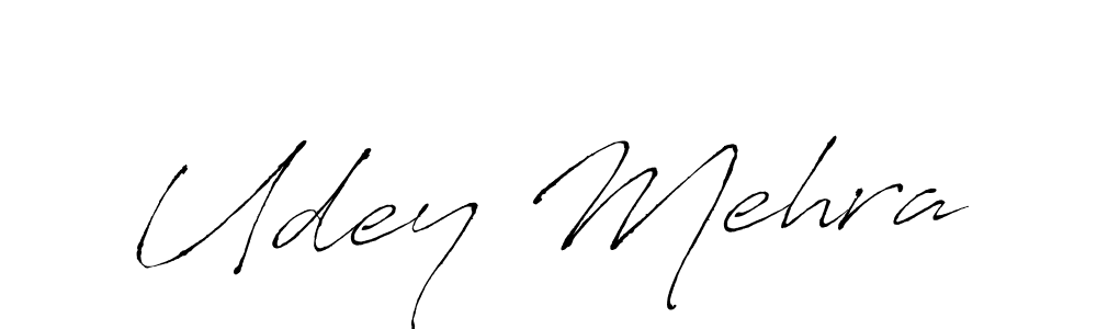 Use a signature maker to create a handwritten signature online. With this signature software, you can design (Antro_Vectra) your own signature for name Udey Mehra. Udey Mehra signature style 6 images and pictures png