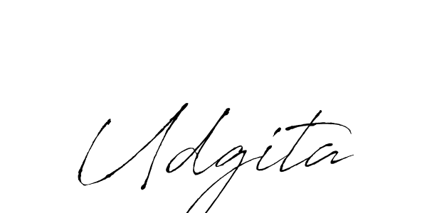 Similarly Antro_Vectra is the best handwritten signature design. Signature creator online .You can use it as an online autograph creator for name Udgita. Udgita signature style 6 images and pictures png