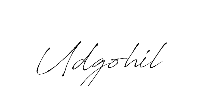 How to make Udgohil name signature. Use Antro_Vectra style for creating short signs online. This is the latest handwritten sign. Udgohil signature style 6 images and pictures png