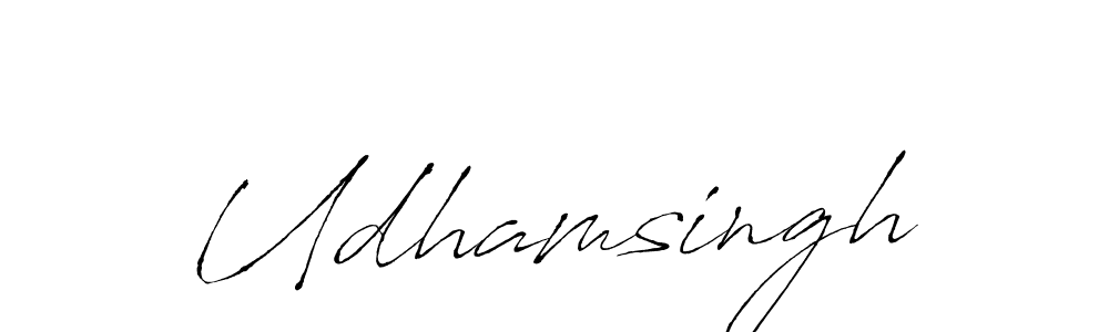 Make a beautiful signature design for name Udhamsingh. With this signature (Antro_Vectra) style, you can create a handwritten signature for free. Udhamsingh signature style 6 images and pictures png