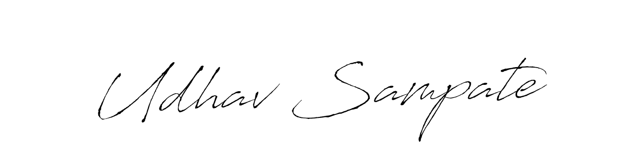 Similarly Antro_Vectra is the best handwritten signature design. Signature creator online .You can use it as an online autograph creator for name Udhav Sampate. Udhav Sampate signature style 6 images and pictures png