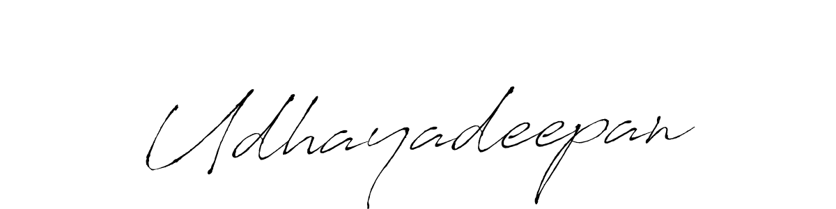 How to make Udhayadeepan signature? Antro_Vectra is a professional autograph style. Create handwritten signature for Udhayadeepan name. Udhayadeepan signature style 6 images and pictures png