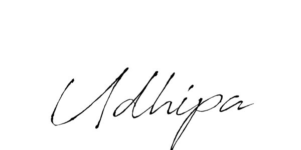 How to make Udhipa signature? Antro_Vectra is a professional autograph style. Create handwritten signature for Udhipa name. Udhipa signature style 6 images and pictures png