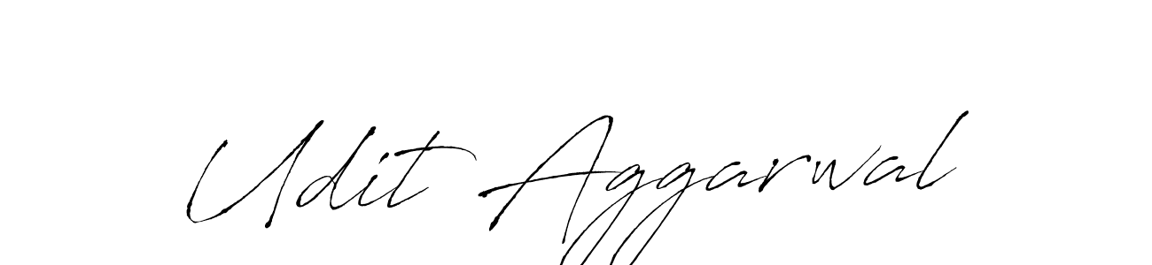 Make a beautiful signature design for name Udit Aggarwal. With this signature (Antro_Vectra) style, you can create a handwritten signature for free. Udit Aggarwal signature style 6 images and pictures png