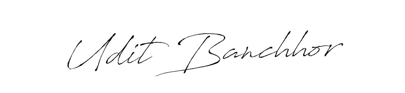 Here are the top 10 professional signature styles for the name Udit Banchhor. These are the best autograph styles you can use for your name. Udit Banchhor signature style 6 images and pictures png