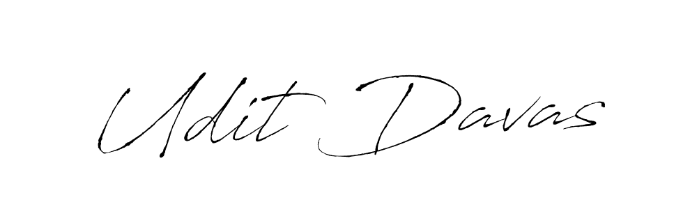 Udit Davas stylish signature style. Best Handwritten Sign (Antro_Vectra) for my name. Handwritten Signature Collection Ideas for my name Udit Davas. Udit Davas signature style 6 images and pictures png