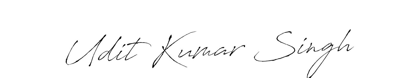 Design your own signature with our free online signature maker. With this signature software, you can create a handwritten (Antro_Vectra) signature for name Udit Kumar Singh. Udit Kumar Singh signature style 6 images and pictures png