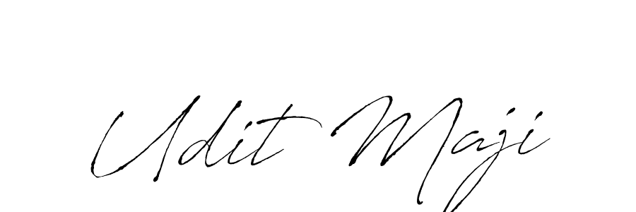 You should practise on your own different ways (Antro_Vectra) to write your name (Udit Maji) in signature. don't let someone else do it for you. Udit Maji signature style 6 images and pictures png