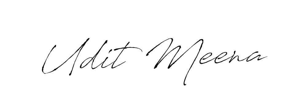 Design your own signature with our free online signature maker. With this signature software, you can create a handwritten (Antro_Vectra) signature for name Udit Meena. Udit Meena signature style 6 images and pictures png