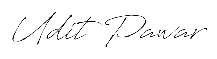 Generate high-definition signature styles for Udit Pawar. The Antro_Vectra typeface ensures crisp legibility and sophisticated design. Udit Pawar signature style 6 images and pictures png