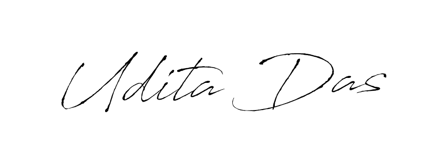 Make a beautiful signature design for name Udita Das. With this signature (Antro_Vectra) style, you can create a handwritten signature for free. Udita Das signature style 6 images and pictures png