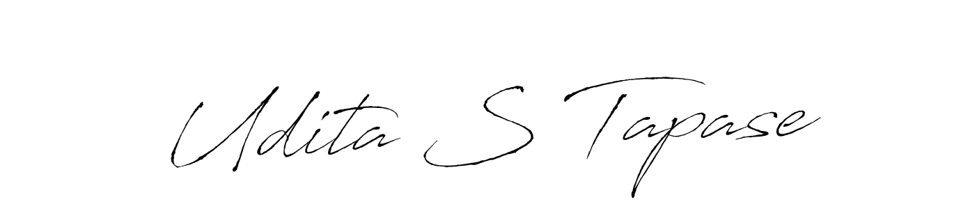 How to make Udita S Tapase signature? Antro_Vectra is a professional autograph style. Create handwritten signature for Udita S Tapase name. Udita S Tapase signature style 6 images and pictures png