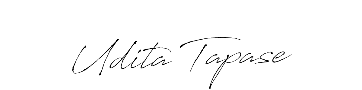 Also You can easily find your signature by using the search form. We will create Udita Tapase name handwritten signature images for you free of cost using Antro_Vectra sign style. Udita Tapase signature style 6 images and pictures png