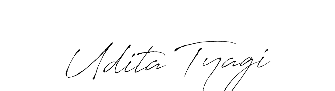 How to make Udita Tyagi signature? Antro_Vectra is a professional autograph style. Create handwritten signature for Udita Tyagi name. Udita Tyagi signature style 6 images and pictures png