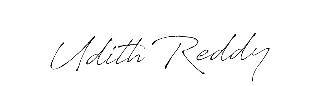 Udith Reddy stylish signature style. Best Handwritten Sign (Antro_Vectra) for my name. Handwritten Signature Collection Ideas for my name Udith Reddy. Udith Reddy signature style 6 images and pictures png