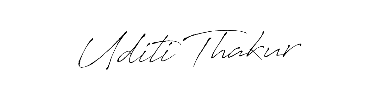 Antro_Vectra is a professional signature style that is perfect for those who want to add a touch of class to their signature. It is also a great choice for those who want to make their signature more unique. Get Uditi Thakur name to fancy signature for free. Uditi Thakur signature style 6 images and pictures png