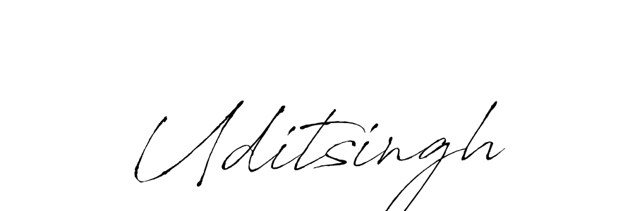 How to make Uditsingh signature? Antro_Vectra is a professional autograph style. Create handwritten signature for Uditsingh name. Uditsingh signature style 6 images and pictures png