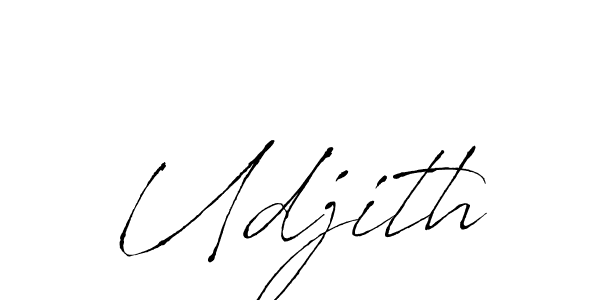 How to make Udjith name signature. Use Antro_Vectra style for creating short signs online. This is the latest handwritten sign. Udjith signature style 6 images and pictures png
