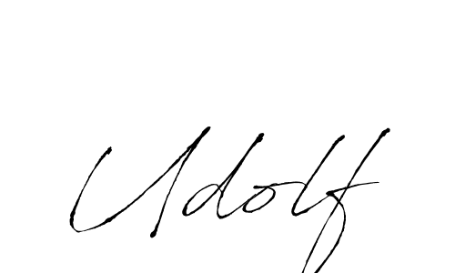 Design your own signature with our free online signature maker. With this signature software, you can create a handwritten (Antro_Vectra) signature for name Udolf. Udolf signature style 6 images and pictures png