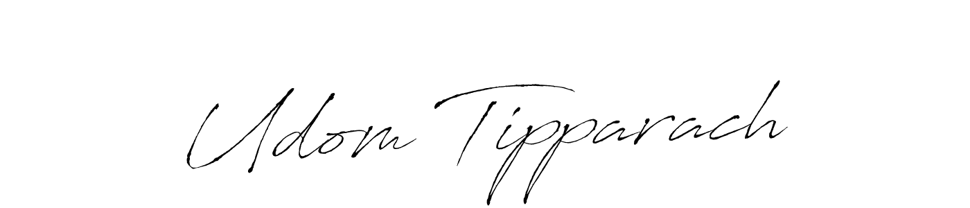 The best way (Antro_Vectra) to make a short signature is to pick only two or three words in your name. The name Udom Tipparach include a total of six letters. For converting this name. Udom Tipparach signature style 6 images and pictures png