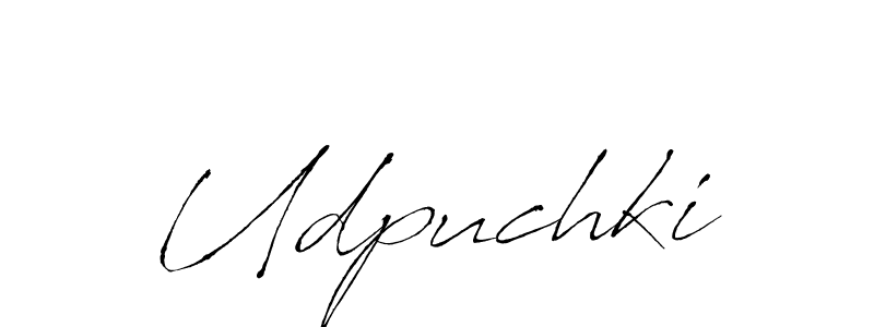 Create a beautiful signature design for name Udpuchki. With this signature (Antro_Vectra) fonts, you can make a handwritten signature for free. Udpuchki signature style 6 images and pictures png