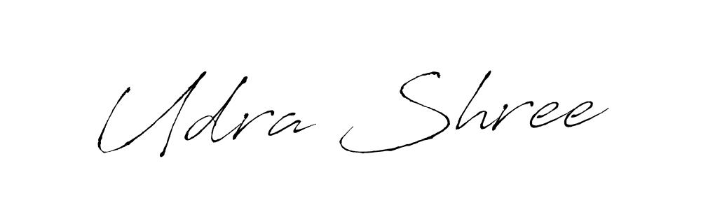 Also You can easily find your signature by using the search form. We will create Udra Shree name handwritten signature images for you free of cost using Antro_Vectra sign style. Udra Shree signature style 6 images and pictures png