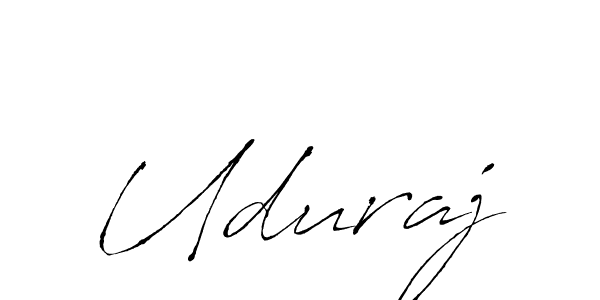 Use a signature maker to create a handwritten signature online. With this signature software, you can design (Antro_Vectra) your own signature for name Uduraj. Uduraj signature style 6 images and pictures png