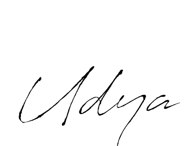 Create a beautiful signature design for name Udya. With this signature (Antro_Vectra) fonts, you can make a handwritten signature for free. Udya signature style 6 images and pictures png