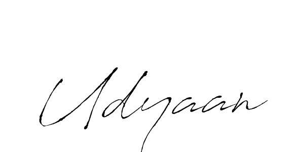 Design your own signature with our free online signature maker. With this signature software, you can create a handwritten (Antro_Vectra) signature for name Udyaan. Udyaan signature style 6 images and pictures png