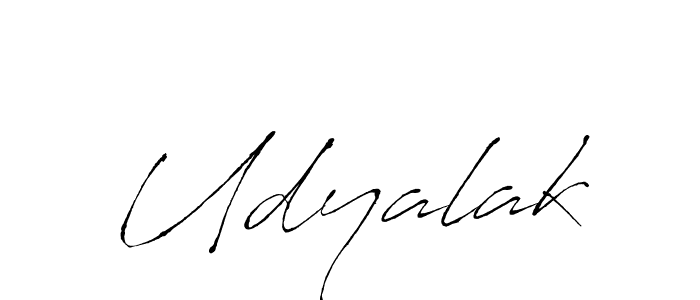 Udyalak stylish signature style. Best Handwritten Sign (Antro_Vectra) for my name. Handwritten Signature Collection Ideas for my name Udyalak. Udyalak signature style 6 images and pictures png