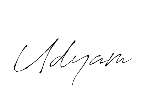 Create a beautiful signature design for name Udyam. With this signature (Antro_Vectra) fonts, you can make a handwritten signature for free. Udyam signature style 6 images and pictures png