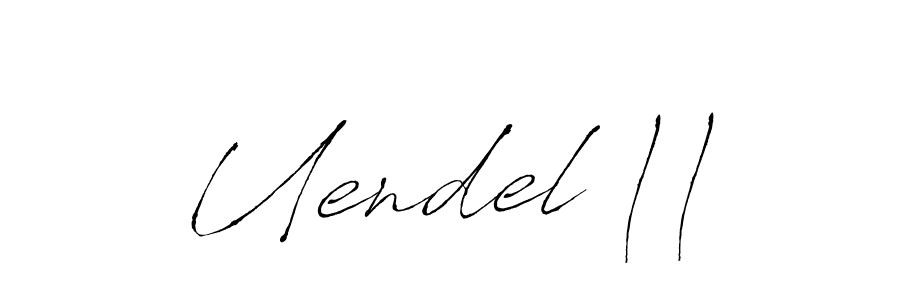 Design your own signature with our free online signature maker. With this signature software, you can create a handwritten (Antro_Vectra) signature for name Uendel ||. Uendel || signature style 6 images and pictures png