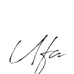 How to Draw Ufa signature style? Antro_Vectra is a latest design signature styles for name Ufa. Ufa signature style 6 images and pictures png