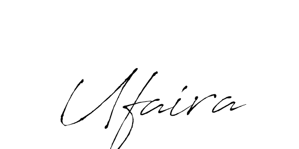 Use a signature maker to create a handwritten signature online. With this signature software, you can design (Antro_Vectra) your own signature for name Ufaira. Ufaira signature style 6 images and pictures png